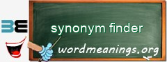 WordMeaning blackboard for synonym finder